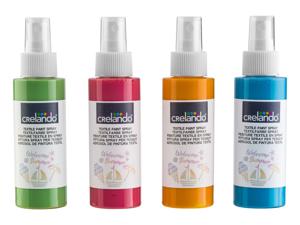 crelando 4 textielsprays (4 textielsprays pastel)