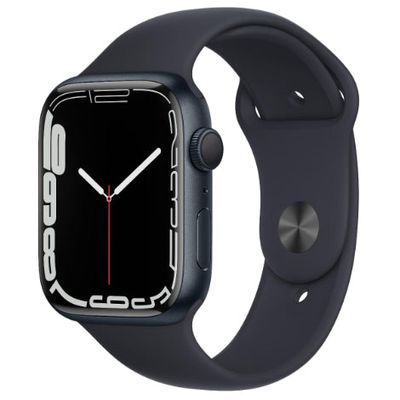 Refurbished Apple Watch Series 7 45mm Zwart Gebruikt