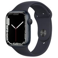 Refurbished Apple Watch Series 7 45mm Zwart Als nieuw