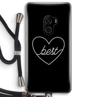 Best heart black: Xiaomi Mi Mix 2 Transparant Hoesje met koord