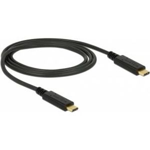 Delock 85531 USB 3.1 Gen 2 (10 Gbps) kabel Type-C naar Type-C 1 m PD 5 A E-Marker