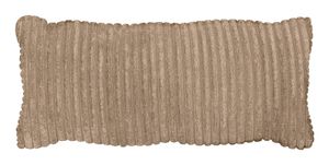 WOOOD Sierkussen 'Bean' 30 x 70cm, Rib, kleur Travertin
