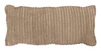 WOOOD Sierkussen 'Bean' 30 x 70cm, Rib, kleur Travertin