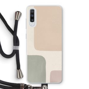 Geo #7: Samsung Galaxy A70 Transparant Hoesje met koord