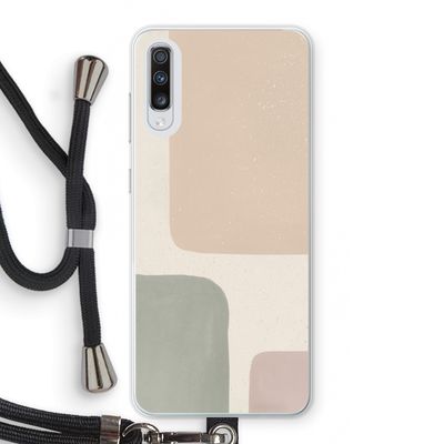 Geo #7: Samsung Galaxy A70 Transparant Hoesje met koord