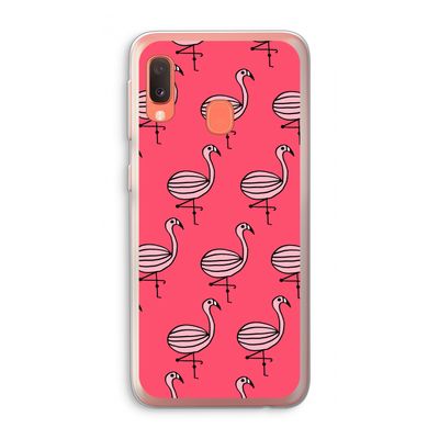 Flamingo: Samsung Galaxy A20e Transparant Hoesje