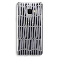 Moroccan stripes: Samsung Galaxy S9 Transparant Hoesje