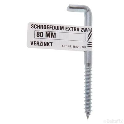 Schroefduim gleuf verz 80mm - Deltafix