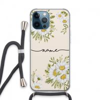 Daisies: iPhone 13 Pro Max Transparant Hoesje met koord