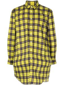 Comme des Garçons Homme Plus chemise en coton à carreaux - Jaune