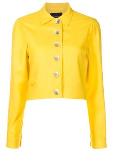 Olympiah veste boutonnée à coupe crop - Jaune