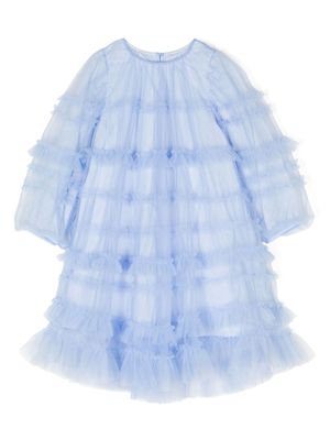 jnby by JNBY robe volantée à manches longues - Bleu