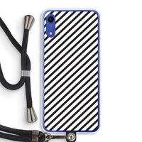 Strepen zwart-wit: Honor Play 8A Transparant Hoesje met koord