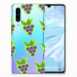 Huawei P30 Siliconen Case Druiven