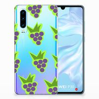 Huawei P30 Siliconen Case Druiven