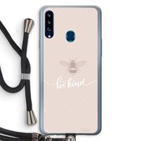 Be(e) kind: Samsung Galaxy A20s Transparant Hoesje met koord