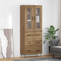 Hoge kast met lade Artisan Eiken 69,5 x 34 x 90 cm Bewerkt hout