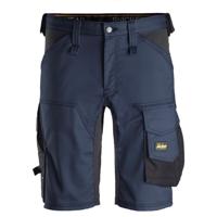 Snickers Workwear stretch korte broek - 6143 - donkerblauw/zwart - maat 48