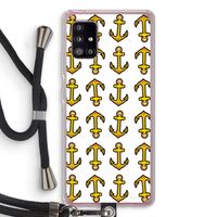 Musketon Anchor: Samsung Galaxy A51 5G Transparant Hoesje met koord