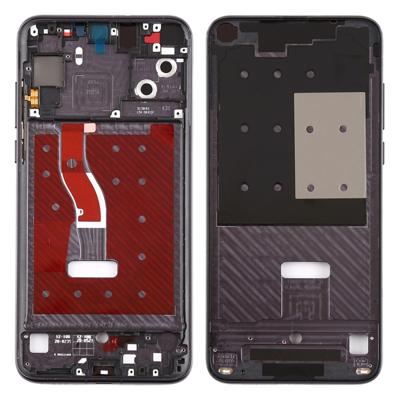 Originele Front LCD Frame Bezel plaat met Zijtoetsen huisvesting voor Huawei Nova 4 (grijs)