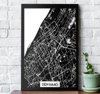 Den Haag topografische kaart canvas