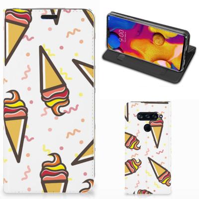 LG V40 Thinq | Flip Style Cover | Icecream