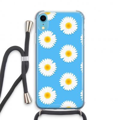 Margrietjes: iPhone XR Transparant Hoesje met koord