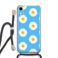Margrietjes: iPhone XR Transparant Hoesje met koord Margrietjes: iPhone XR Transparant Hoesje met koord