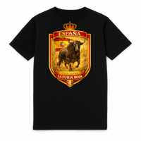 FC ELEVEN - Spanje La Furia Roja Heavy T-Shirt - Zwart