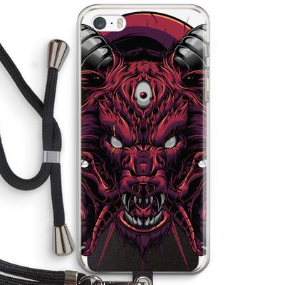 Hell Hound and Serpents: iPhone 5 / 5S / SE Transparant Hoesje met koord