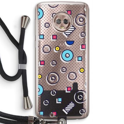 8-bit N°9: Motorola Moto G6 Transparant Hoesje met koord