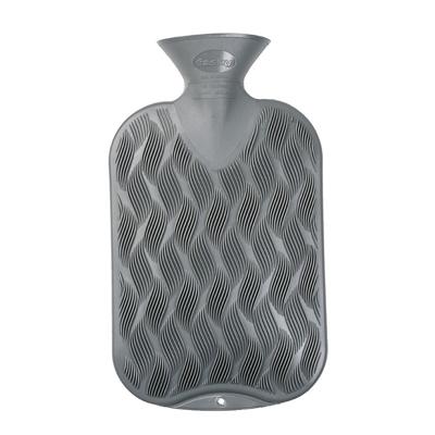 Kruik - grijs ribbel - 2 liter - kunststof - warmwaterkruik - waterkruik - warmtekruik Kruik - grijs ribbel - 2 liter - kunststof - warmwaterkruik - waterkruik - warmtekruik