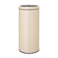 Brabantia Touch Bin Flat Top afvalemmer 30 liter met kunststof binnenemmer - Almond - thumbnail