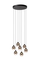Lucide TAMINO - Hanglamp - Ø 52 cm - LED Dimb. - 7x7W 3000K - Zwart