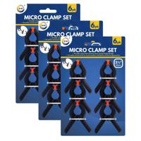 DID Mini zeilklem/hobby clip set van 18x - 6 cm - kunststof - Dekzeil klemmen - Camping/outdoor