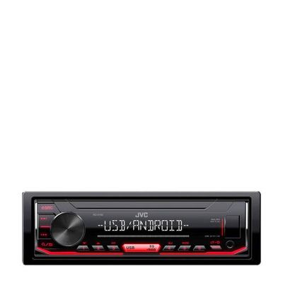 JVC KD-X162 1DIN Mechless Autoradio met Bluetooth ingebouwd. Geschikt voor iPod/iPhone