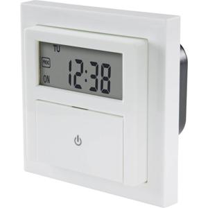 Sygonix SY-4504968 Inbouwtimer Digitaal Weekprogramma 1800 W Countdown-functie, Incl. opzetframe, START/STOP functie, Programmeerfunctie, Toevalsfunctie,