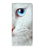 OPPO A57 | A57s | A77 4G | Hoesje maken | Witte Kat