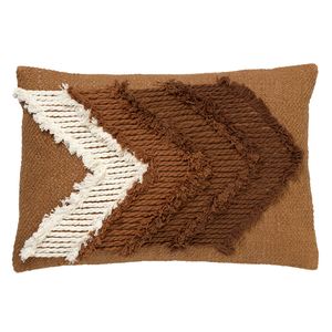 Dutch Decor - ARROW - Sierkussen van katoen Tobacco Brown 40x60 cm - bruin