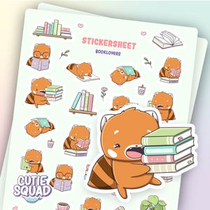 CutieSquad Stickervel- Booklovers II