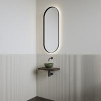 Fonteinset | BWS Leto | Planchet Charcoal | Waskom Mat Olijf Groen