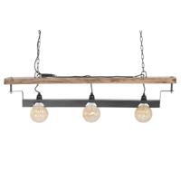 Plafondlamp Home ESPRIT Bruin Zwart Ijzer Acacia 116 X 16 X 26 CM