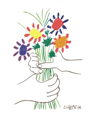 Kunstdruk Pablo Picasso - Bouquet 60x80cm