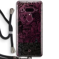 Vexx Black Mixtape: HTC U12+ Transparant Hoesje met koord
