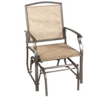 Schommelstoel Tuinschommelstoel Patiostoel Relaxstoel Enkele Schommelzitje Patio-Stoel voor Tuin Veranda Achtertuin Zwembad Bruin