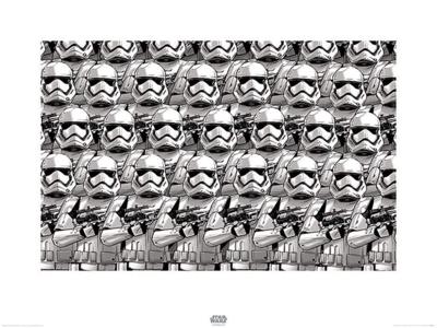 Kunstdruk Star Wars Episode VII Stormtrooper Pencil Art 80x60cm