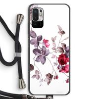 Mooie bloemen: Xiaomi Redmi Note 10 5G Transparant Hoesje met koord