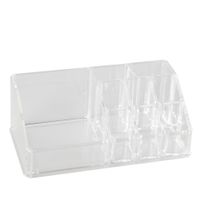 Make-up organizer/opberger/houder transparant 17 cm - thumbnail