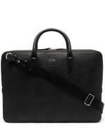 Smythson sac à ordinateur en cuir grainé - Noir Smythson sac à ordinateur en cuir grainé - Noir