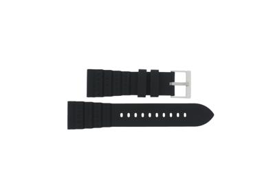 Horlogeband Armani AX2960 Rubber Zwart 24mm